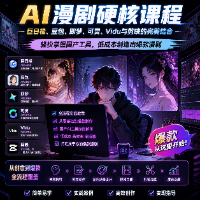 AI漫剧硬核课程：巨日禄、豆包、即梦、可灵、Vidu与剪映的完美结合，轻松掌握国产工具，低成本创造出爆款漫剧。