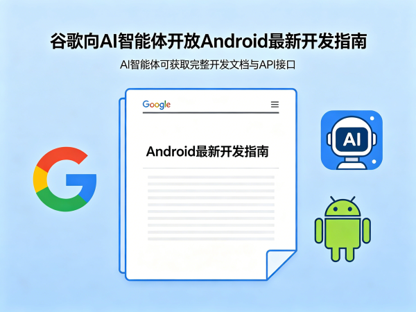 谷歌向AI智能体开放了Android的最新开发指南，这一举措旨在解决模型数据滞后这一长期困扰开发者们的难题。